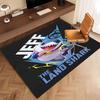 1pc Jeff the Land Shark2 Print Area Rug - Soft, Washable Non-Slip Indoor Mat, Living Room, Home Office Decorative Rug,Office Decorative