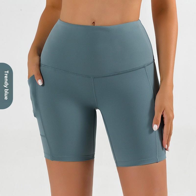 Женские облегающие шорты для йоги с высокой талией, быстросохнущие, длиной пять четвертей