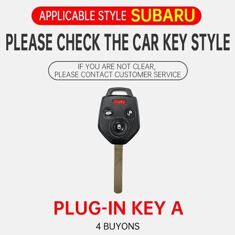 Кожаный чехол для автомобильного ключа из цинкового сплава, подходит для Subaru Crosstrek Forester Impreza Legacy Outback Tribeca Wrx Sti Crosstrek Ascent