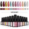 PHOENIXY Polish Nail Gel Nail Kit 12pcs UV Nail Polish Gel Varnishes 8ml For Manicure Need Cured Base Top Coat Nail Set