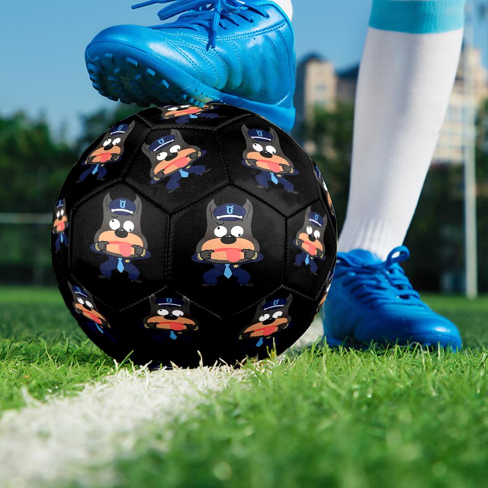 Sheriff Labrador Theme Size 5 Soccer Ball, Suitable for Both Indoor and Outdoor Matches, a Gift Suitable for Everyone.
