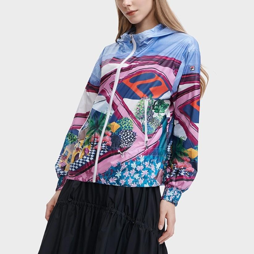 FILA Jackets Women's All Over Print Moderate F11W328701F-ZA