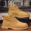 2025 осень новые мужские туфли европейский и американский стиль высокие ботинки Мартина модные трендовые повседневные туфли удобные рабочие ботинки