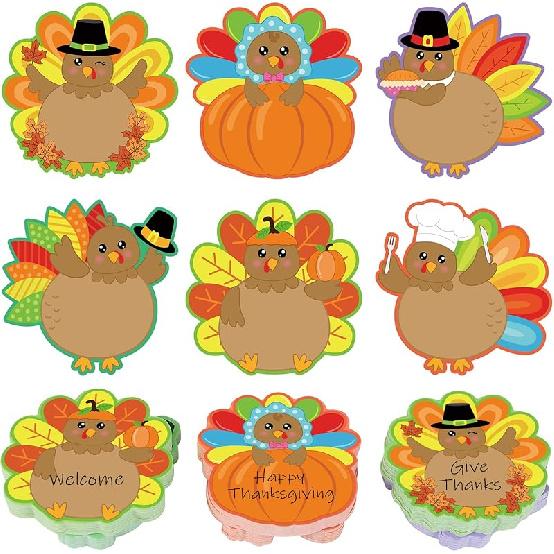 30 Pack Back to School Sticky Notes Total 600 Sheets Funny Notepads Self-Adhesive Writing Memo Pad for Kids Teens School Classroom Office Supplies