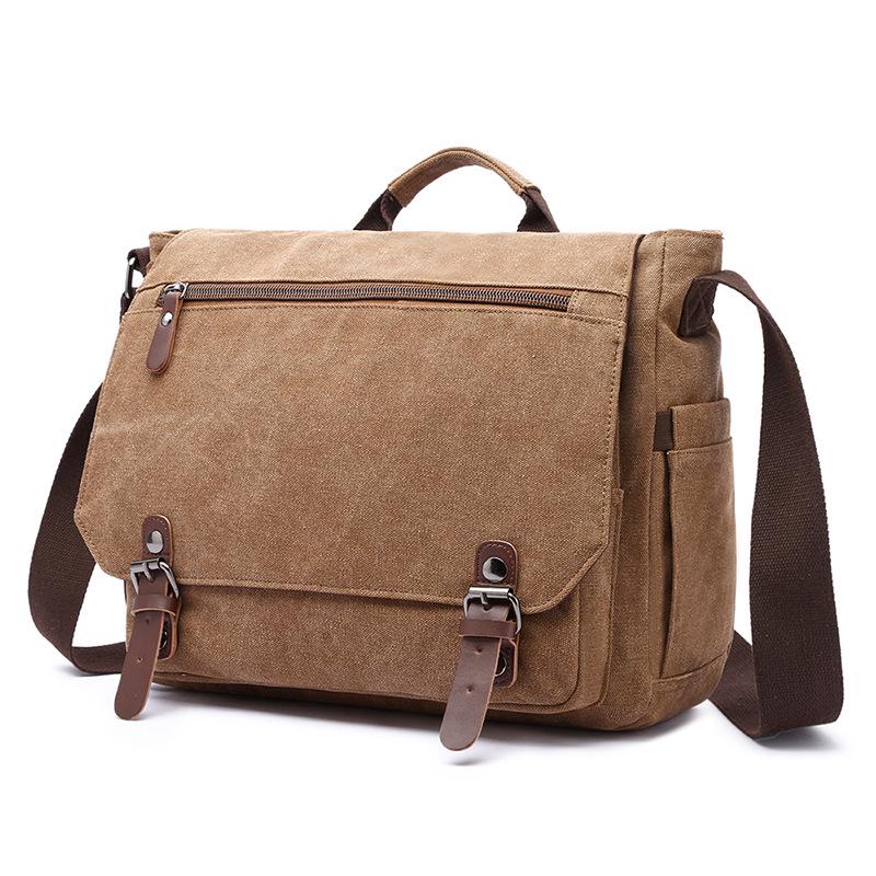 TS JYL laptop bag,Canvas Crossbody Bag Large Business Laptop Handbag