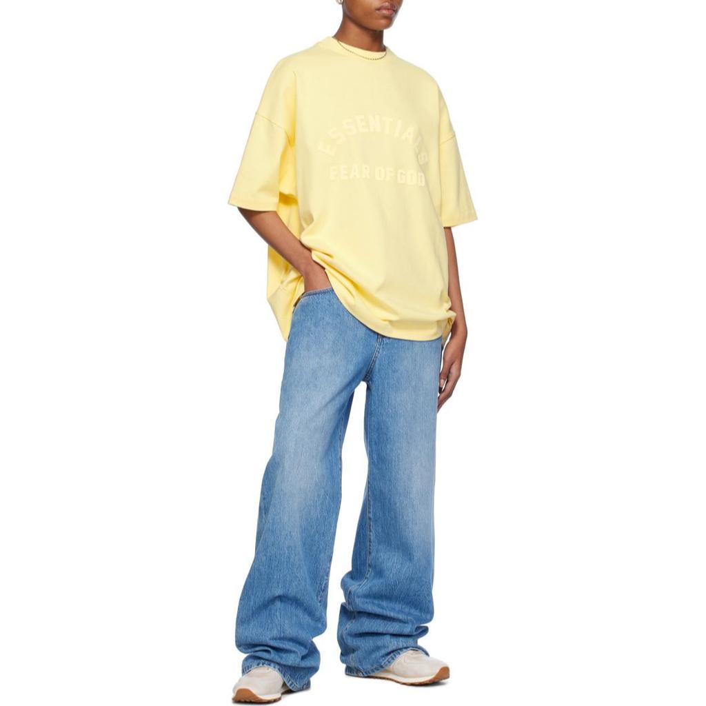 Fear of God Essentials Heavy Jersey Short-Sleeve Tee Garden Yellow Men Tops 125SP242001F