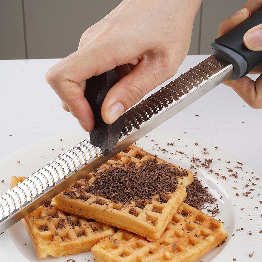 Терка для сыра и цедры из нержавеющей стали Терка для цитрусовой цедры с ручкой Лимонная цедра для