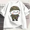 Bubu Dudu T Shirt Beach Army Bubu Cotton T Shirts For Unisex Harajuku Printed Tee Shirt ShortSleeve Streetwear Tops