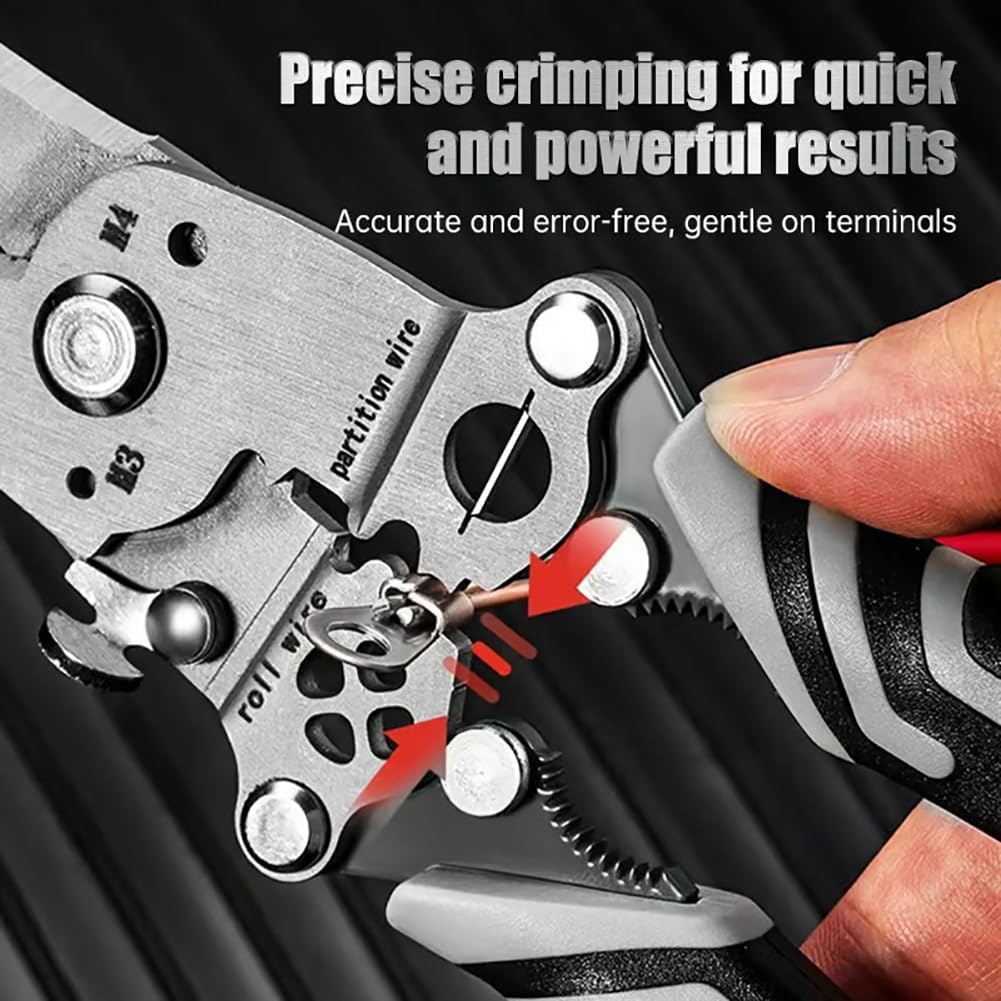 18 in 1 Wire Stripper Foldable, 2025 New Upgrade 18-in-1 Multifunctional Folding Pliers Ergonomic Professional Electrician Tool Gift (Green*1)