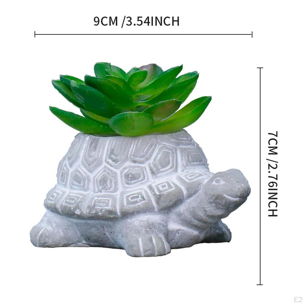 Кашпо в виде черепахи Имитация домашнего декора Милое для подарка на новоселье Настольное для фермерского дома