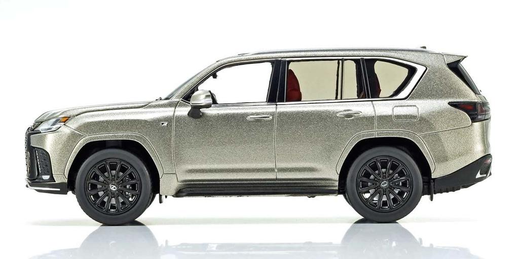 Kyosyo Original Lexus LX 600 F SPORT Titanium Только автомобиль Завершенный продукт 1/43 (Соник Ф/Экспорт LHD)
