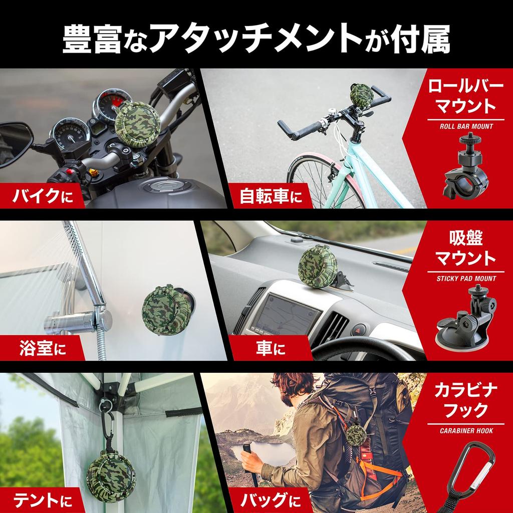 KYOHAYA Bluetooth-динамик для улицы, водонепроницаемый, IPX8, присоска для ванны, мощный бас, громкий, автомобильный, небольшой, компактный, портативный, с микрофоном, выходная мощность 5 Вт