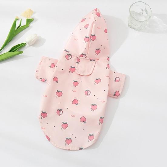 Плащ с капюшоном для домашних животных с принтом, водостойкий, многофункциональная летняя уличная одежда для домашних животных, плащ для собак, куртка, товары для домашних животных