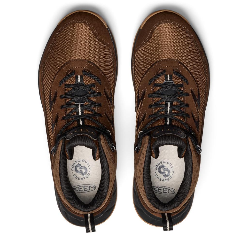 Keen Мужские водонепроницаемые треккинговые ботинки HIGHTRAIL MID WP Легкие походные ботинки Темно-коричневый/Дубовый 26.5 см 1030703