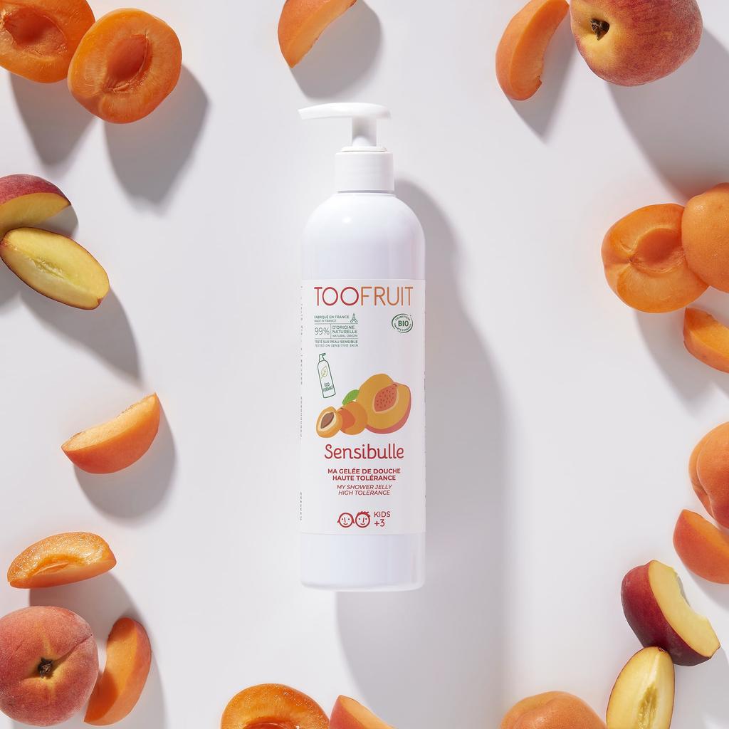 Żel pod prysznic dla dzieci toofruit - delikatnie myje i pielęgnuje skórę - morela i brzoskwinia - 400 ml