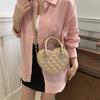 Stylish Pu Leather Heart Tote Bag For Women Chic Street Style Crossbody Bag