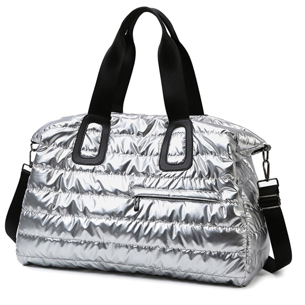 Большая вместительная стеганая спортивная сумка с отделением для влажного и сухого отделения, многофункциональная нейлоновая сумка-мессенджер, водонепроницаемые сумки с ручками сверху