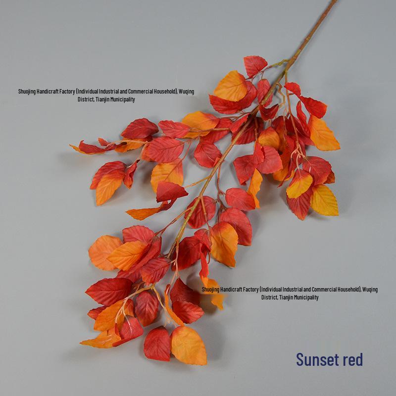 Beech Branch Autumn Green Plant Leaves for Wedding Arch and Photography Decor