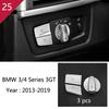 For q6 3 4 Series 3GT F30 F32 F34 Car Styling interior Gearshift AC CD button Panel Door Armrest Decoration Cover Trim Sticker q6