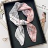 Retro Paisley Cashew Print Silk Square Scarf Women Neckerchief Female Foulard Headband Hijab Hairband Soft Bag Ribbon Satin