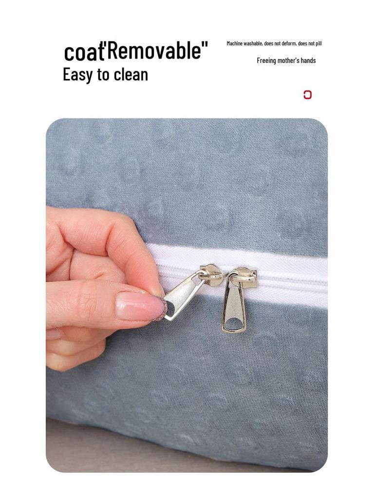 Multifunctional Maternity Support Pillow – For Back, Side Sleepers & Nursing – Washable & Removable Cover