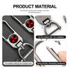 For Mitsubishi Aluminum Alloy Car Styling Keychain Emblems Keyring Key Decoration Ring Outlander Lancer L200 ASX Pajero Grandis
