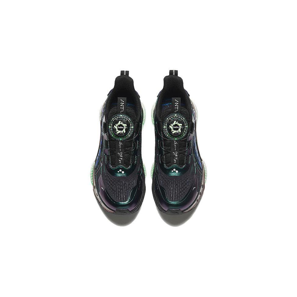 Anta Детские кроссовки UFO 5.0 Sports, удобные, нескользящие, износостойкие, с низким верхом, детские кроссовки, цвет черный, синий 312335588R-1