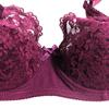 Big Size Women Bra Set Solid Color Floral Lace Full Cup Minimizer Bra Set Plus Size 38-48 D Cup Underwear Set Sexy Lingerie Women Thong Set