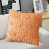 Хэллоуин Наволочка 3D Тыквенный узор Однотонный Скрытая молния Квадратная форма Длинный ПВ вельвет Спальня Гостиная