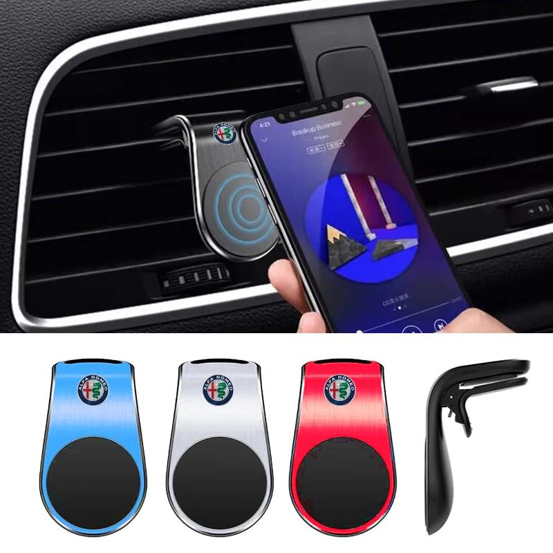 New Car Phone Holder Magnetic Car Mount Cell Phone Car Mount For Alfa Romeo Giulia Stelvio Junior Tonale 33 Stradale 4C Giu