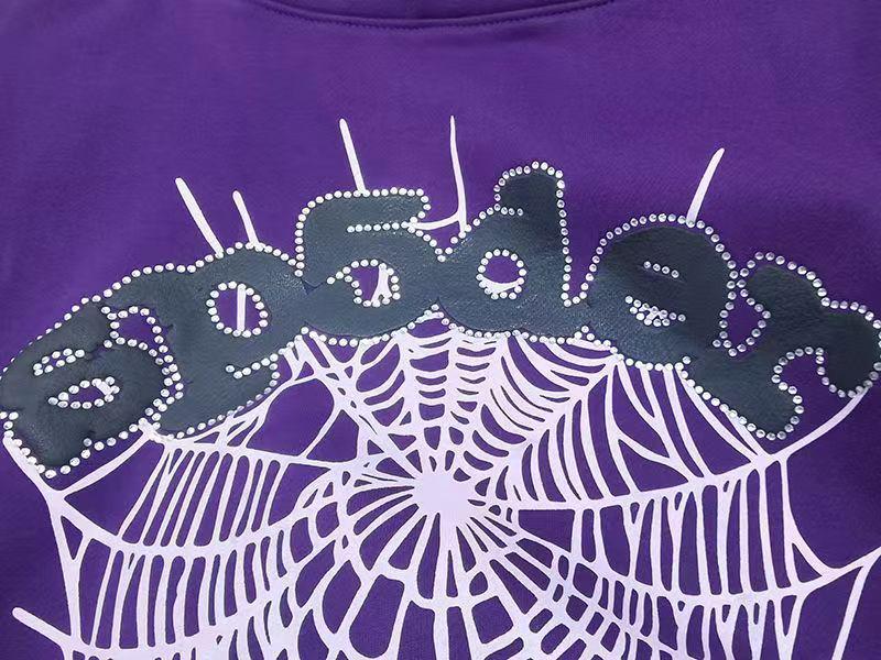 Оригинальная толстовка Sp5der для пары с принтом паука - Модный европейский и американский бестселлер