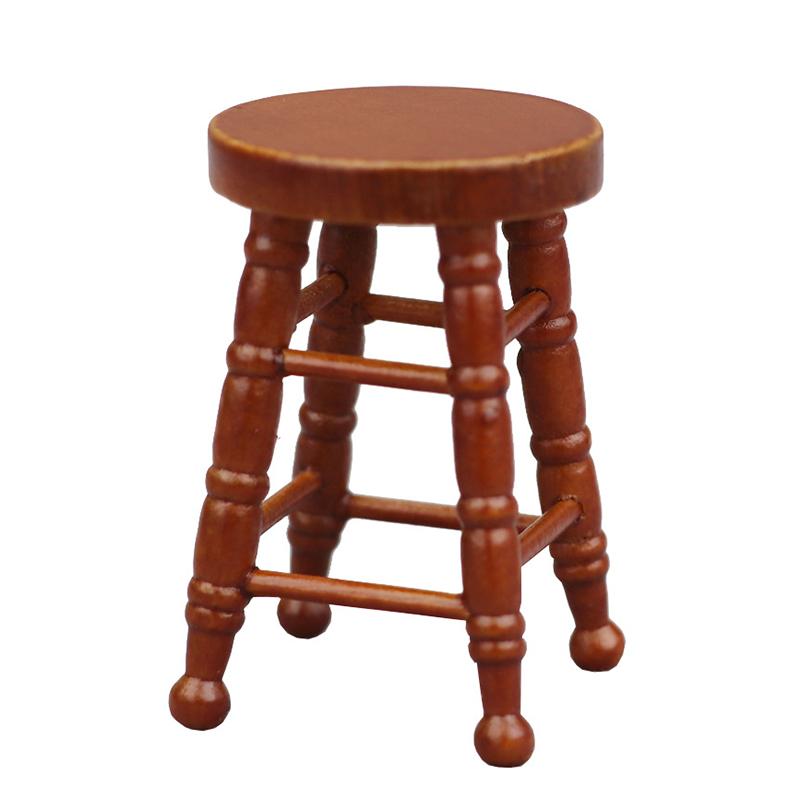 Мини-мебель, имитация кукольного домика, модель деревянного табурета, гостиная, игрушка, кукольный дом, мебель, аксессуары, миниатюрная детская игрушка