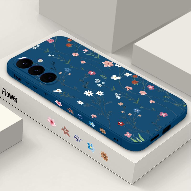 Мультяшные Цветы Ромашки Чехол Для Samsung Galaxy S26 S25 Ultra S24 S23 S22 Plus S21 FE A15 A16 A17 A35 A36 A54 A55 A56 5G Мягкий Чехол