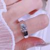 D Цвет 1CT Муассанит Кольцо для Мужчин Стерлингового Серебра 925 пробы с имитацией бриллианта Обручальное кольцо Классическая круглая огранка с кольцом GRA
