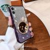 Для Realme C100i C100X Чехол с Бантом Зеркало для Макияжа Роскошный Блестящий Градиентный Прозрачный Покрытие Блестки Девочки Тонкий для Realme C100X C100i Задняя Крышка