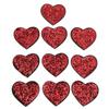 10PCS Red Heart Patch DIY Sewing Cotton Ironing On Patch Embroidered Applique for Sewing Wedding