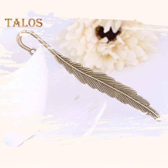 2Pcs Feather Bookmark Metal Book Mark Page Reading DIY Gifts Stationery for Home Study School Office