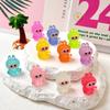 5/10Pcs/Bag Cute Luminous 3D Labubu Figurine Model Miniature Car Ornaments Home Desktop Diy Decoration Resin Crafts Holiday Gift