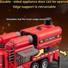 1:50 Spray Fire Truck Miniature Toy Model Alloy Diecast Car Sound Light Pull Back One Click Water Spray Vehice Kid Birthday Gift