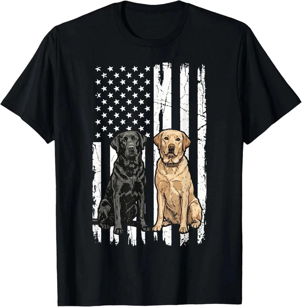 Labrador Retriever Usa Flag TShirt Patriotic Lab Dog Lover