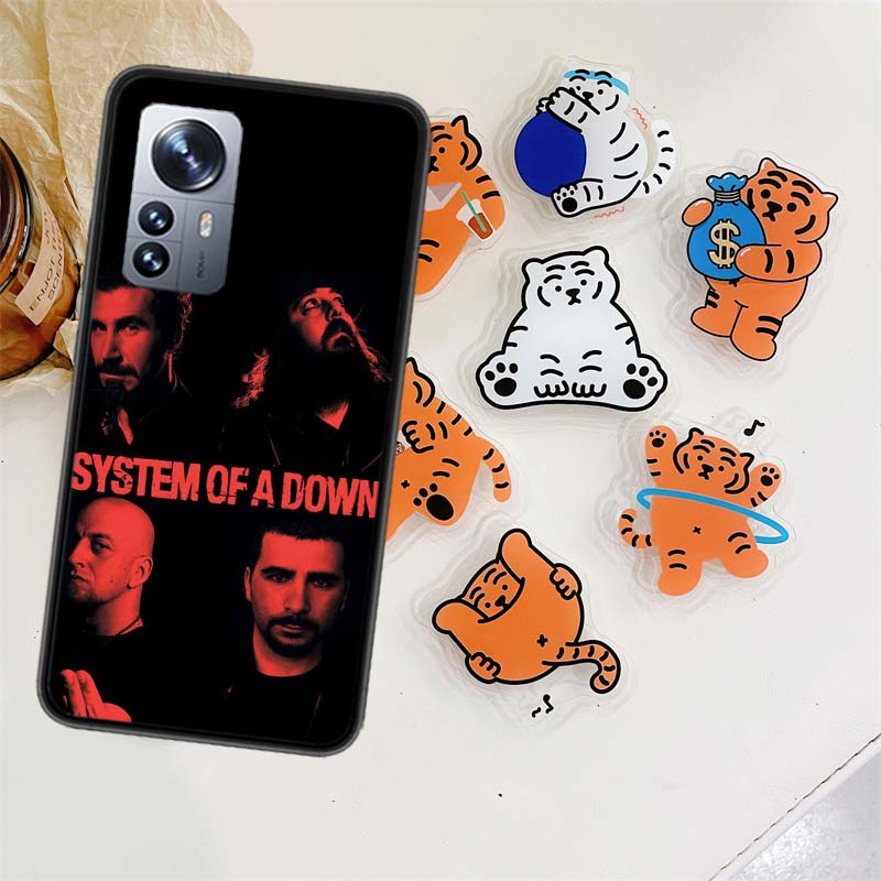 Чехол для телефона System Of A Down для Xiaomi Poco X6 X5 F6 F5 Pro 5G X4 F4 GT X3 NFC M5 M5S Mi F3 F2 F1 M4 M3 M2 Pro Чехол Capa