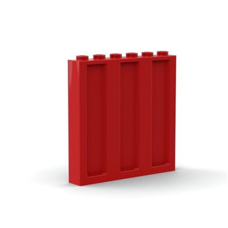 MOC 23405 Стеновая панель с желобками, 1x6x5, 50 г, Запасные части для строительных блоков