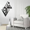 Scenery Theme Decor Wall Art Decorations Mountain Metal Wall Decor Wall Sign Metal Wall Triangle Wall Art for Room