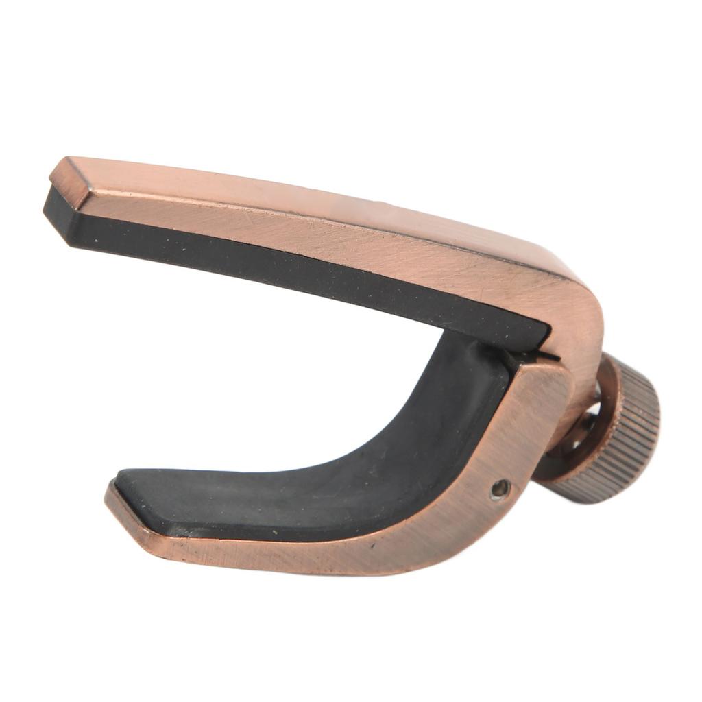 Metal Spring Capo Tone Adjustment Tool for Ukulele Acoustic Guitar Stringed Instrument Parts Bronze