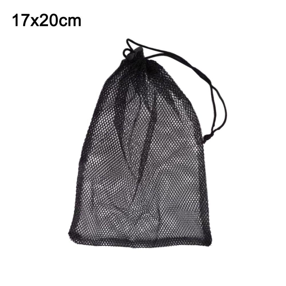 Нейлоновый мешок для белья, черный сетчатый мешок, прочный мешок для хранения на шнурке