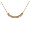 [J0869] - Gold Plated Necklace 'Choreography' Gold - 4 Rows 5 Cm