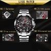 Мужские водонепроницаемые часы с хронографом, LIGE