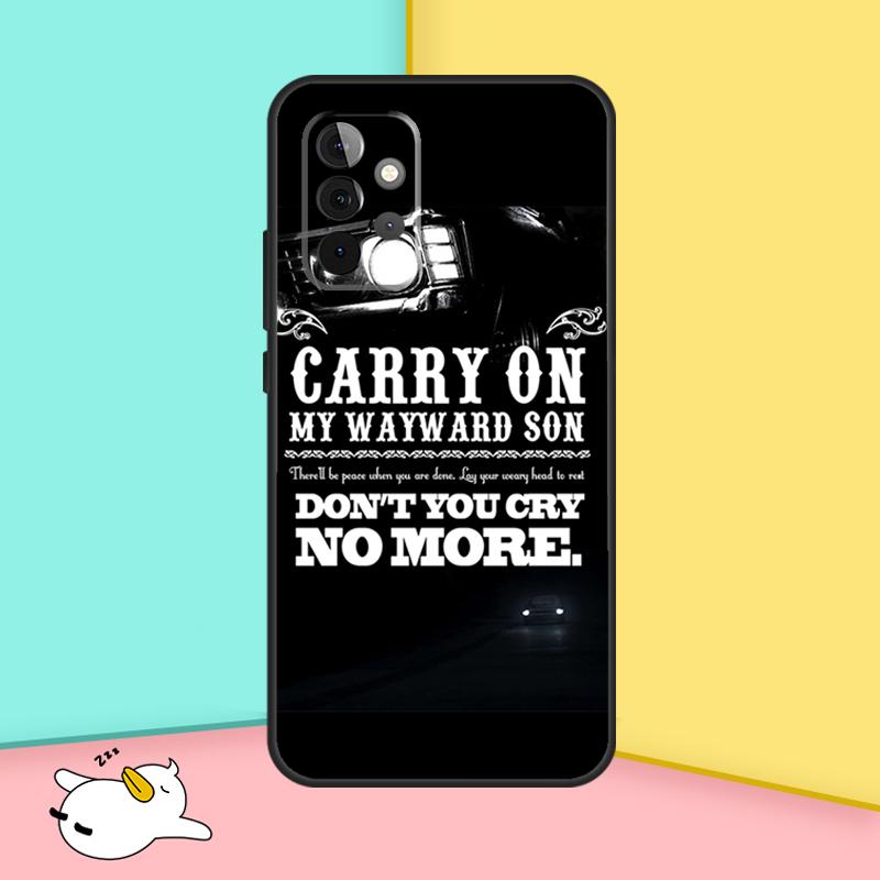 Сверхъестественное ЧЕМОДАНЧИК CARRY ON MY WAYWARD Для Samsung Galaxy A16 A06 A26 A36 A56 A53 A32 A52 A33 A13 A55 A35 A15 A14 A34 A54 A17
