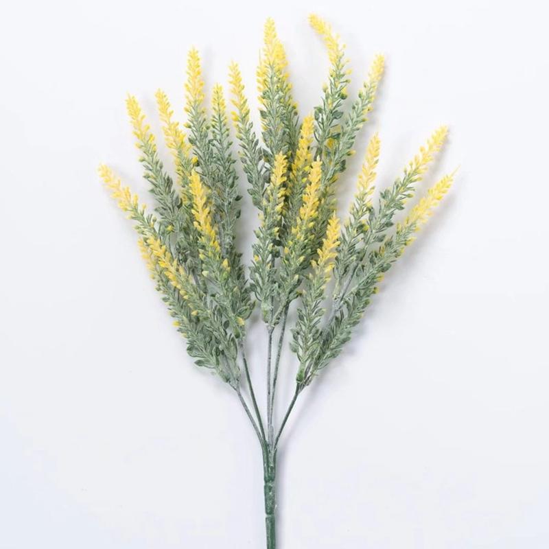 Фиолетовый искусственный букет цветов лаванды, искусственное растение для домашнего декора, сада, рождественского свадебного украшения, ваза, аксессуары для дома