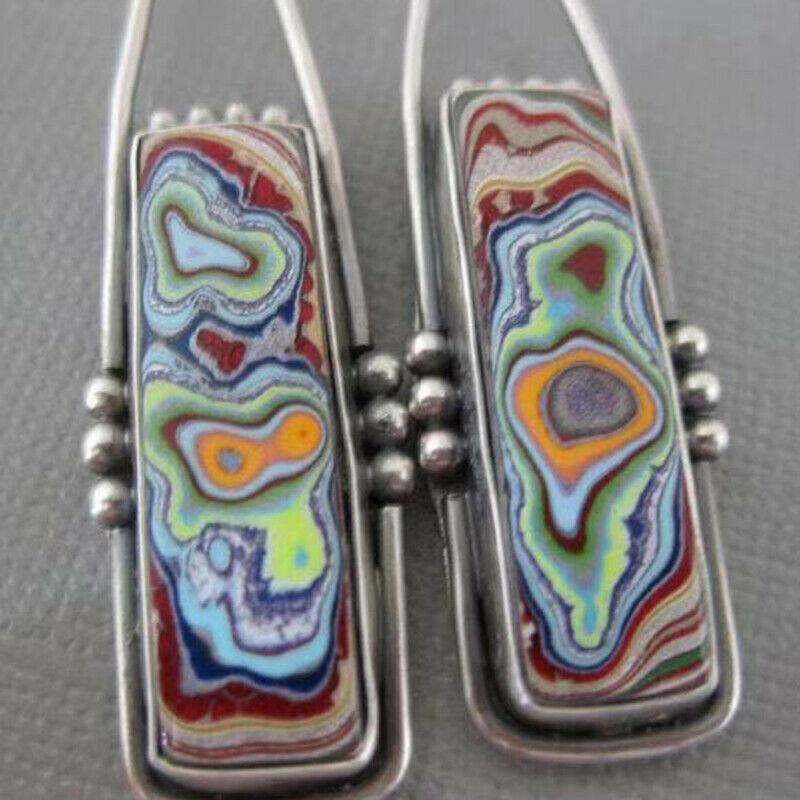 Серьги в стиле Bohemia Paint для женщин, серьги-крючки, ювелирные изделия ADM